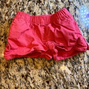Carters pink shorts. EUC. 12 months.